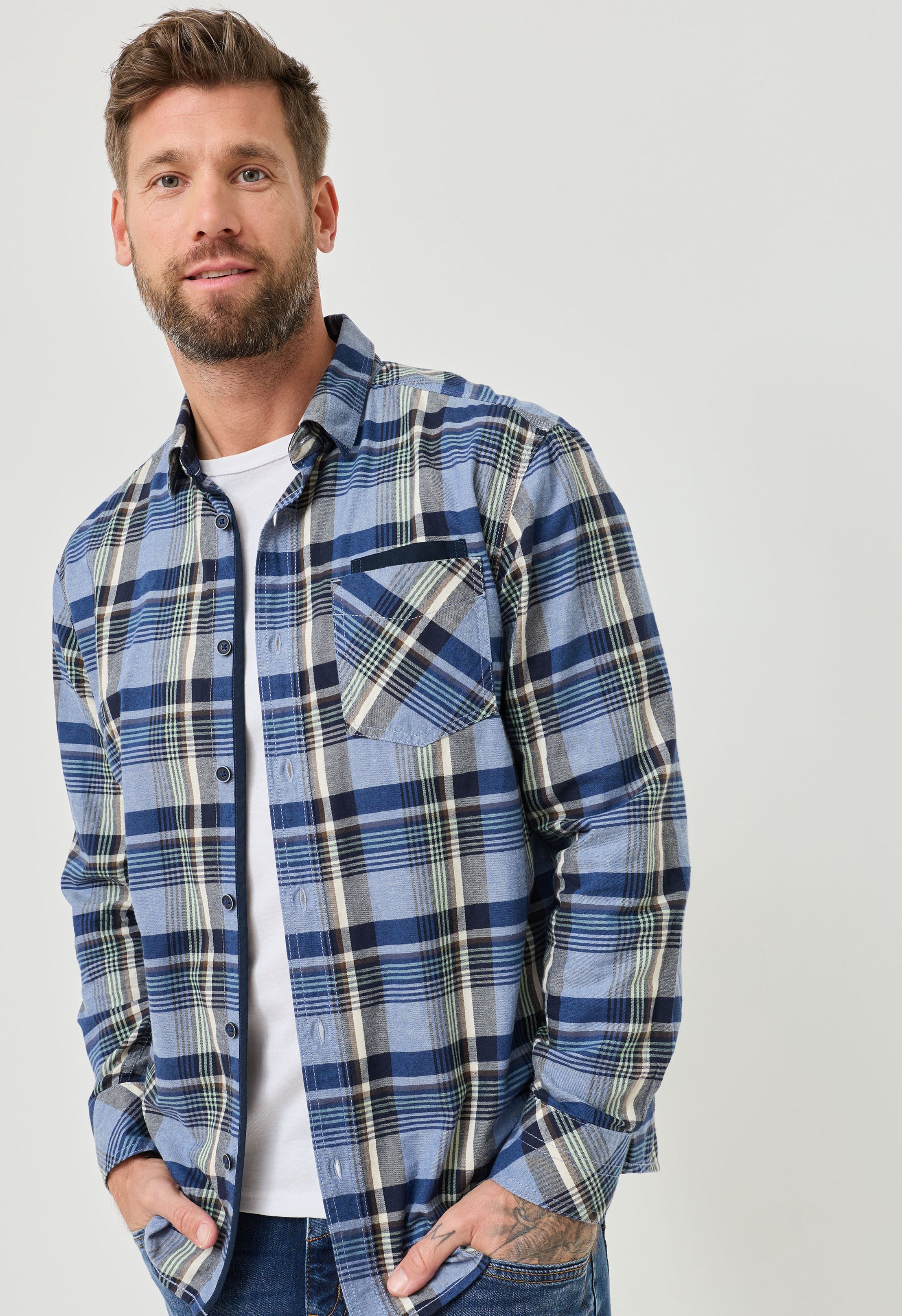 Karohemd aus weicher Twillqualität