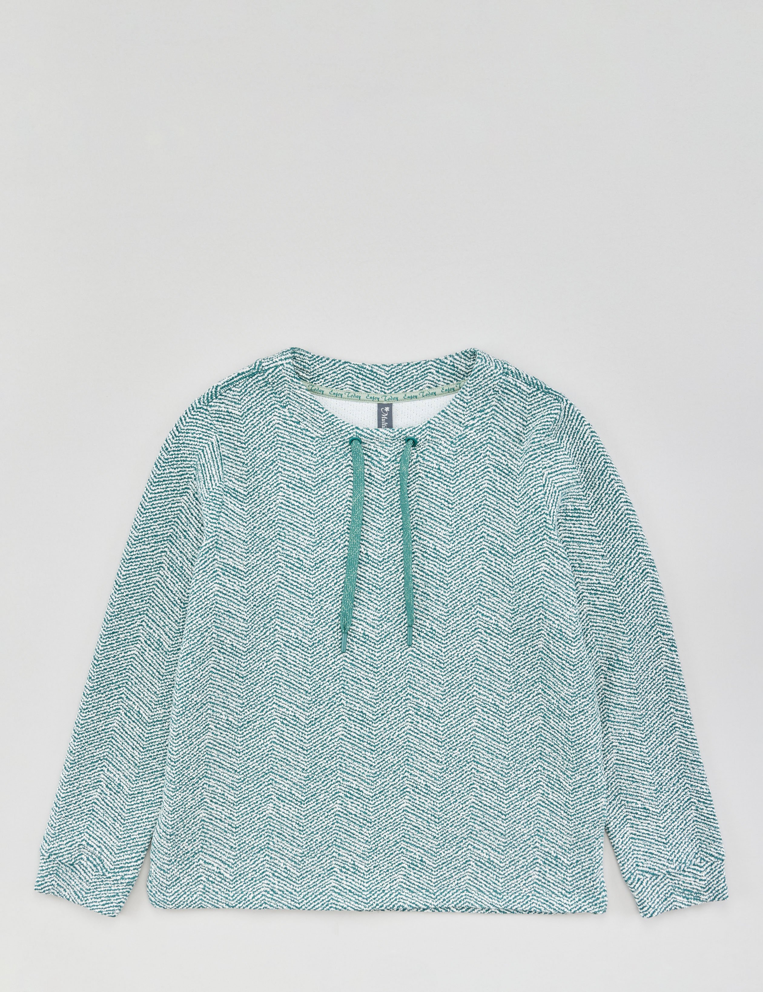 Sweat-Shirt mit Struktur & Kordel