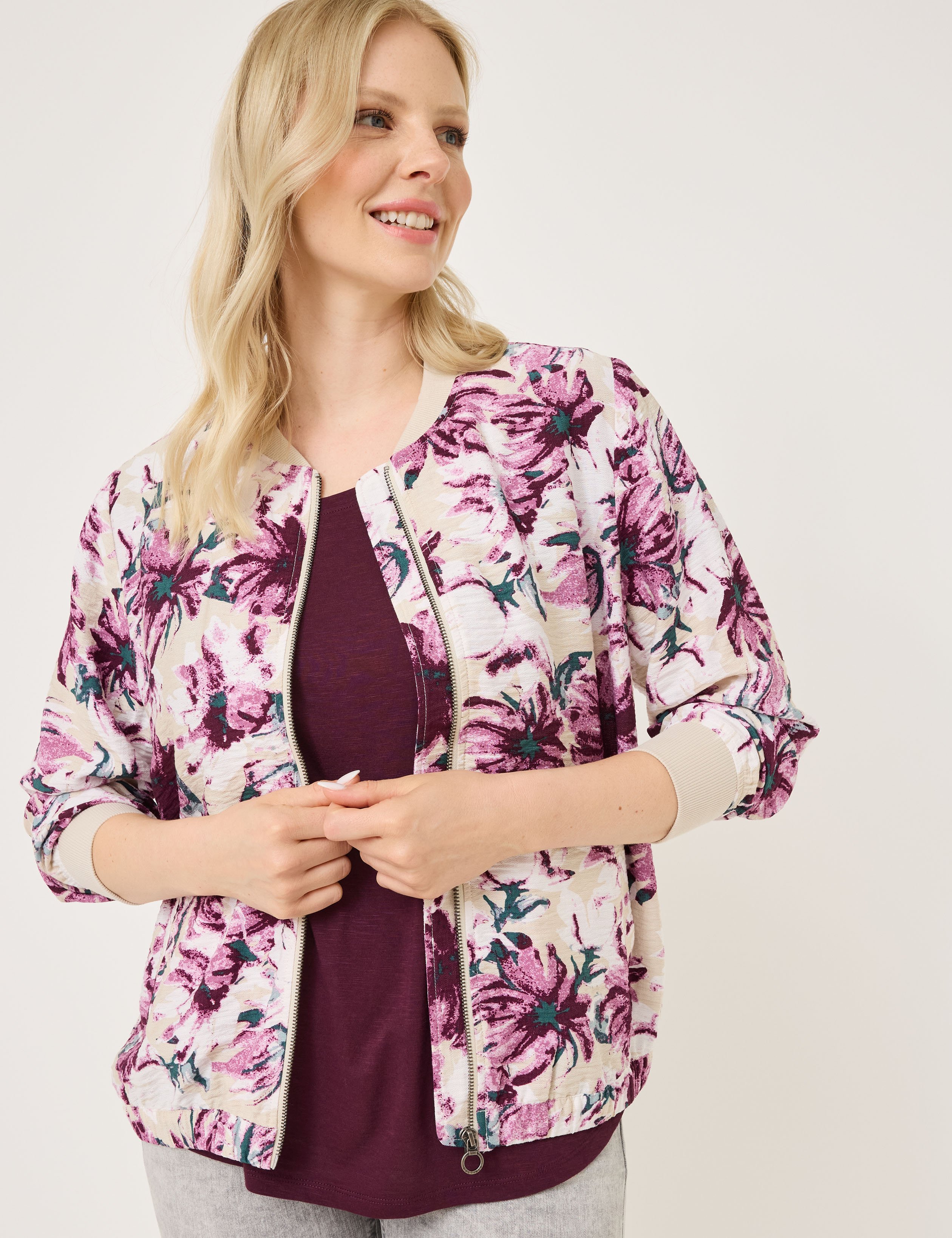 Damen Blazer/Blouson, Allover-Print
