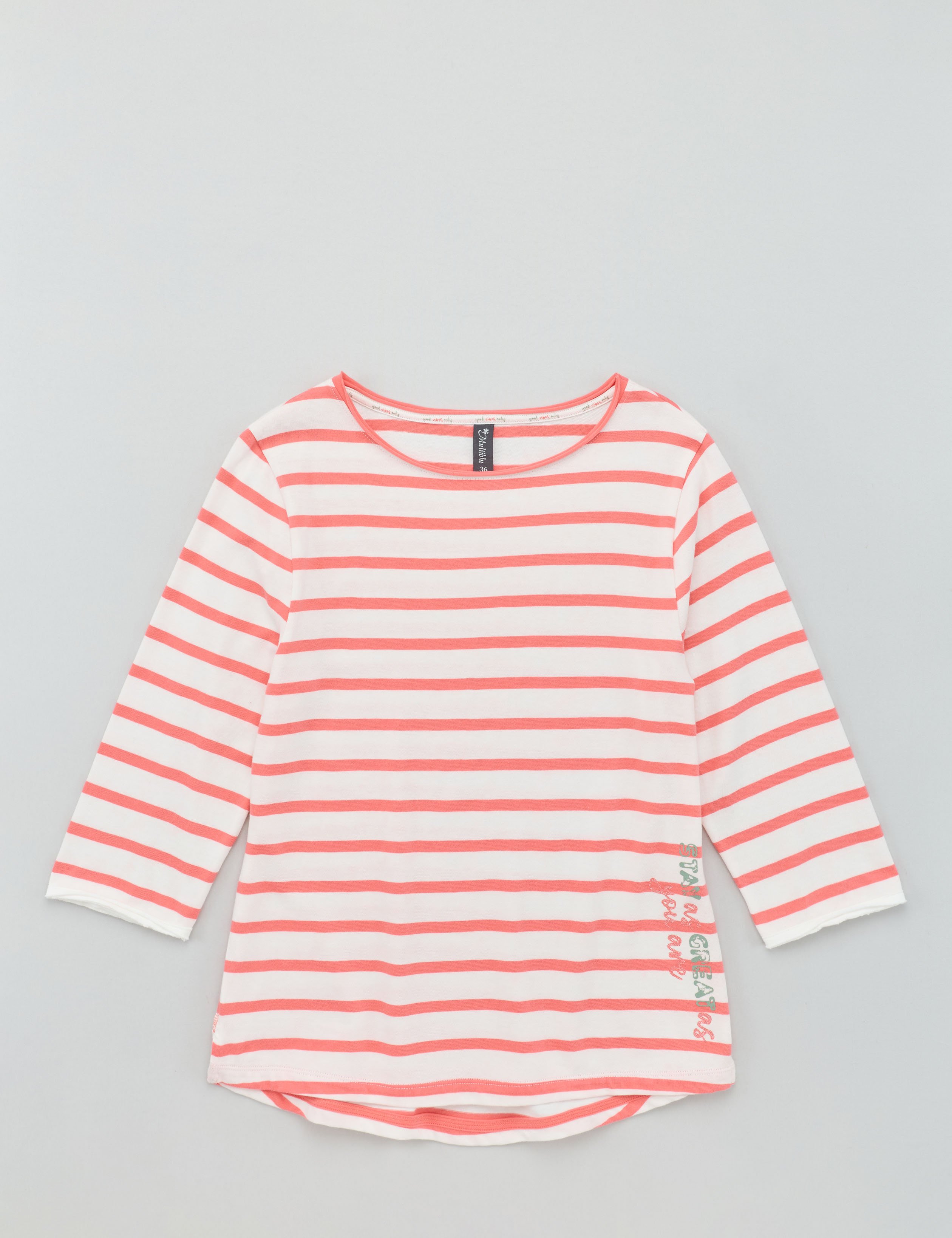 Shirt Streifen-Design, Rollkante