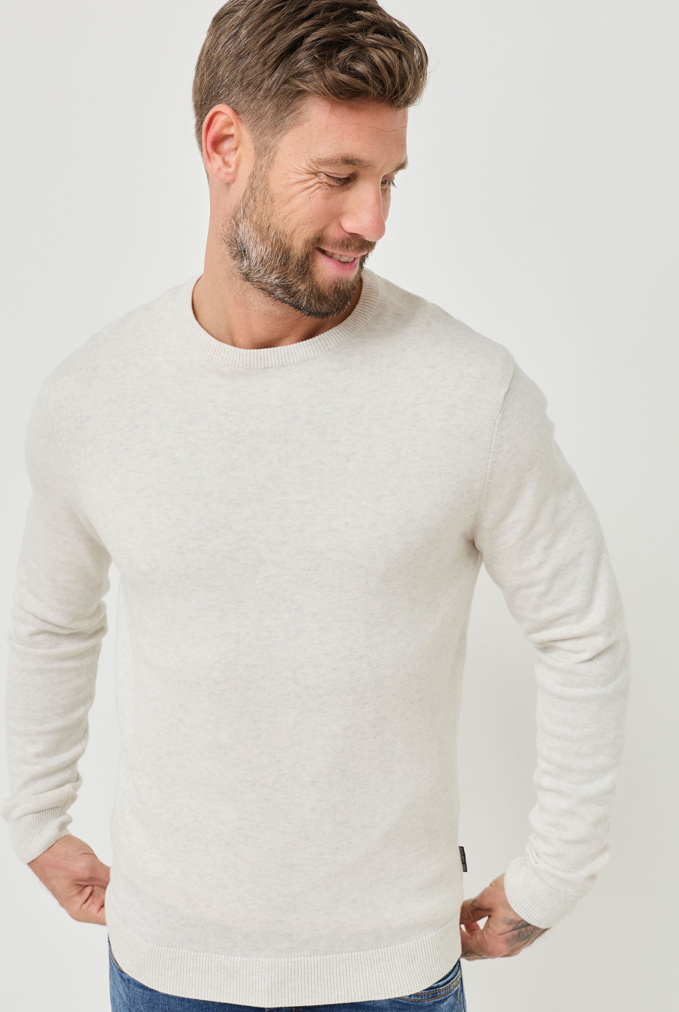 Basic-Pullover mit Rundhals