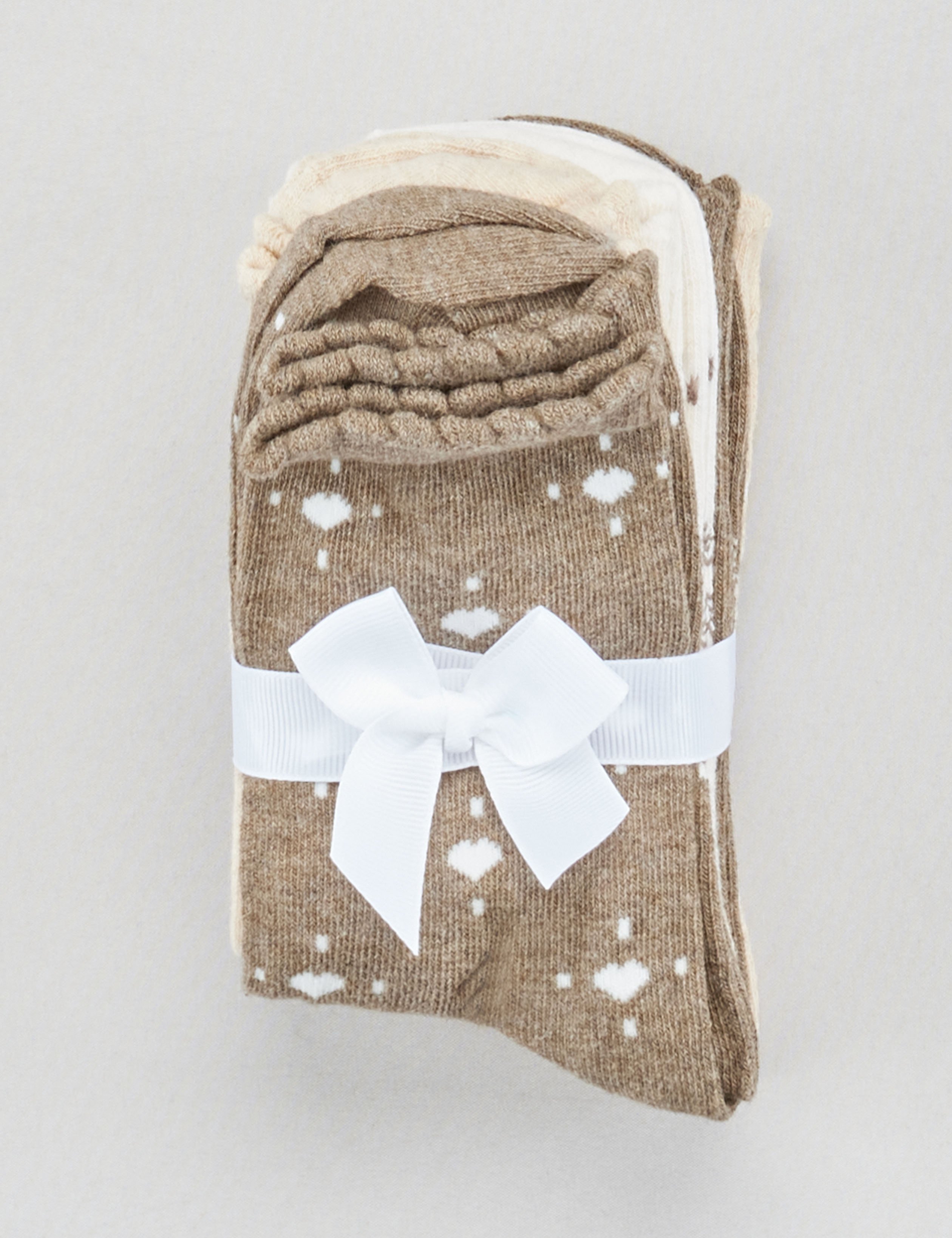 5er Pack Socken, uni & Herzen