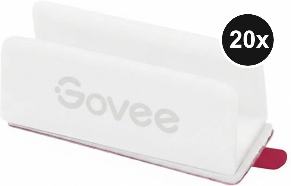 Govee Neonlichtschlauch 2 Kunststoff-Clips - 20er-Set - Weiß