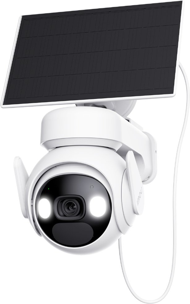 Imou Cell PT Lite with Solar Panel - 2K WLAN-Akku-Außenkamera mit Schwenk-/Neigefunktion & Solarpanel - Weiß