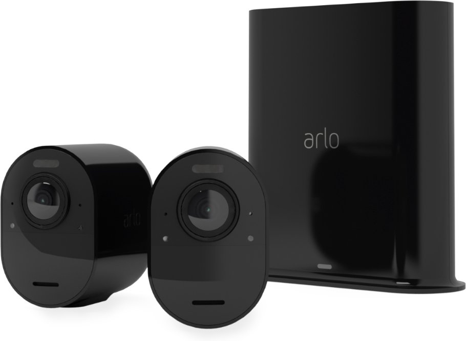 Arlo Ultra 2 Außenkamera - 2er-Set - Schwarz