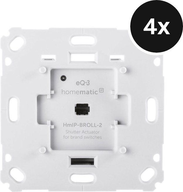 Homematic IP Rollladenaktor für Markenschalter 4er-Set - Markisensteuerung