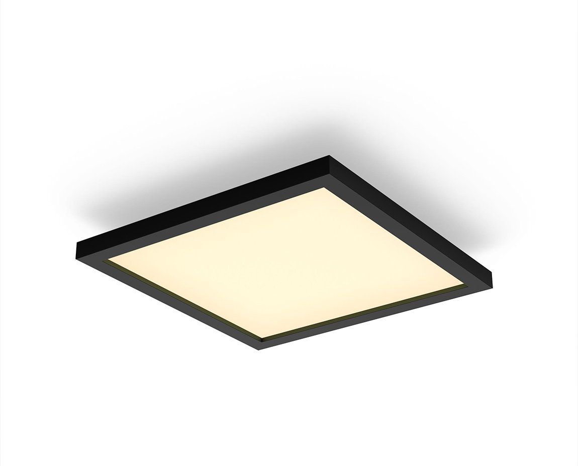 Philips Hue White Ambiance Aurelle Panelleuchte 30x30cm + Dimmschalter - Schwarz