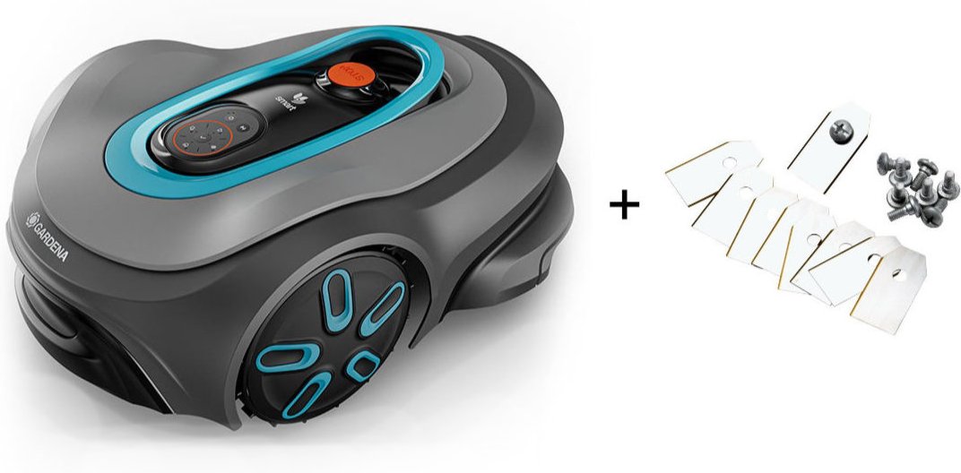 Gardena Mähroboter smart SILENO max 800 m² + Ersatzmesser