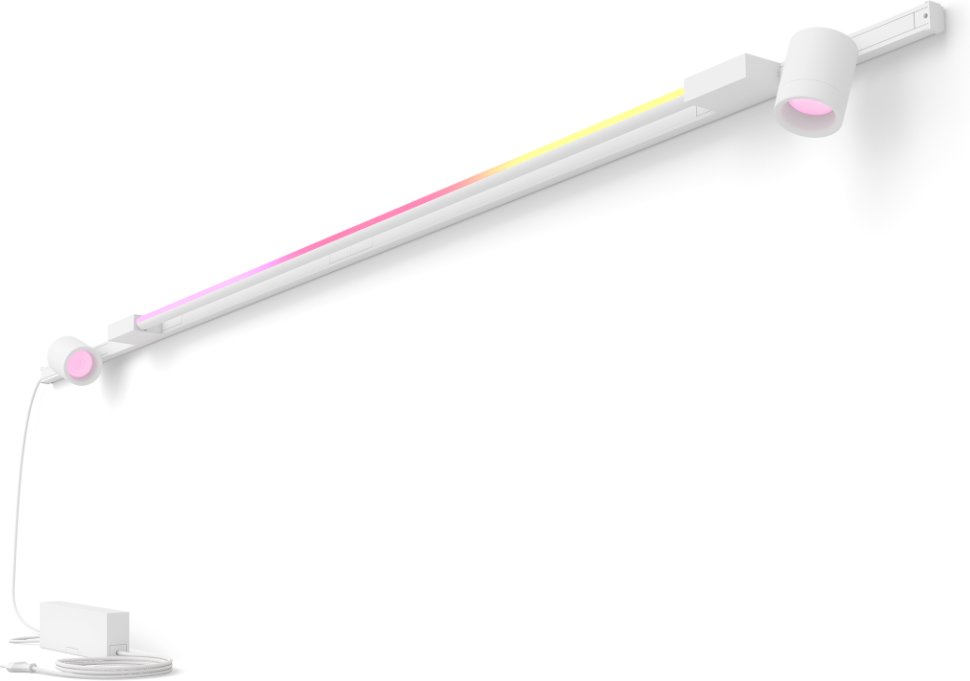 Philips Hue Perifo Basis-Set Wandleuchte 2 Spots + Gradient Tube - Weiß (+GRATIS Hombli Lichterkette)