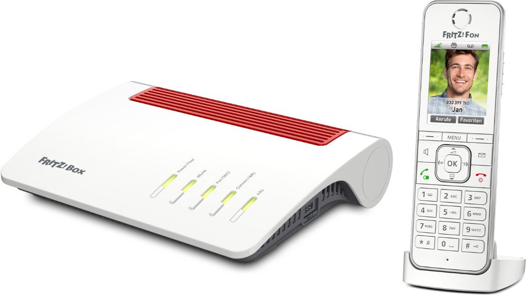 AVM FRITZ!Box 5590 Fiber + Fon C6 (+GRATIS Hombli Lichterkette)