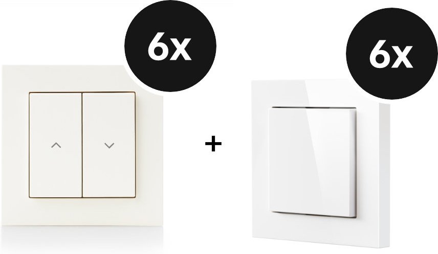 Eve Shutter Switch + Light Switch - 6er-Set