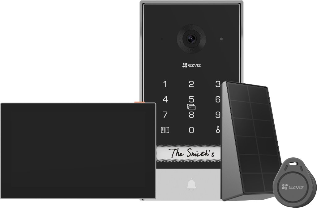 EZVIZ EP7 - Solar Video-Türklingel mit Display - Schwarz