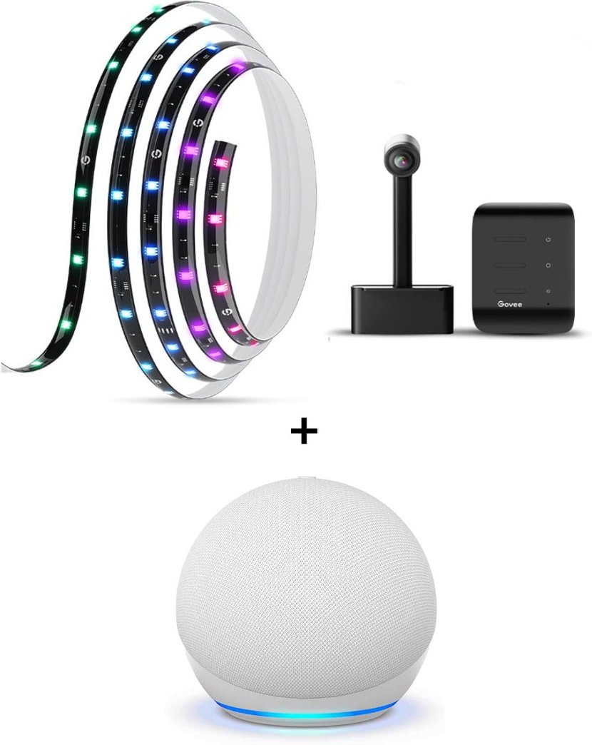 Thumbnail - Govee Netflix Smart TV Backlight 3S + Amazon Echo Dot (5th Gen)