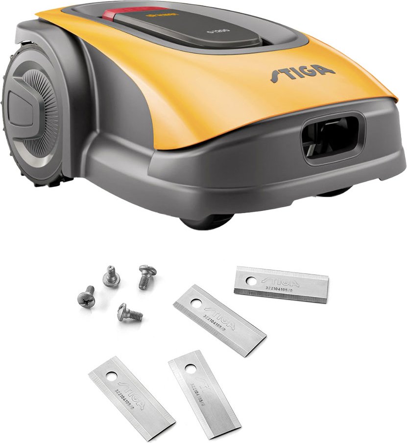 STIGA G 1200 - Kabelgeführter Mähroboter + gratis Ersatzmesser und Schrauben