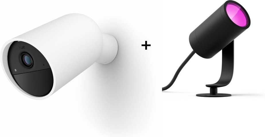 Philips Hue Secure kabellose Kamera + Lily Spot Basis Kit