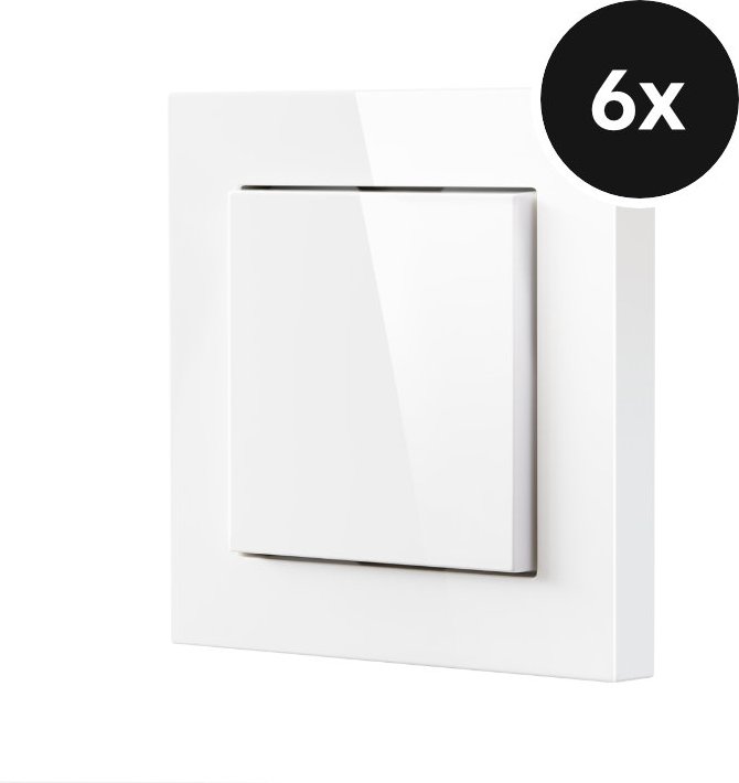 Eve Light Switch (2. Generation) Unterputzschalter - 6er-Set (+GRATIS Hombli Lichterkette)
