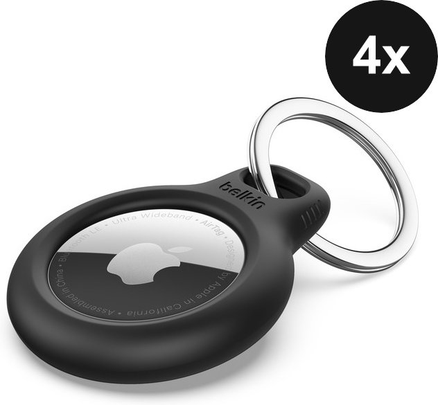 Belkin Secure Holder mit Schlüsselanhänger für Apple AirTag 4er-Set