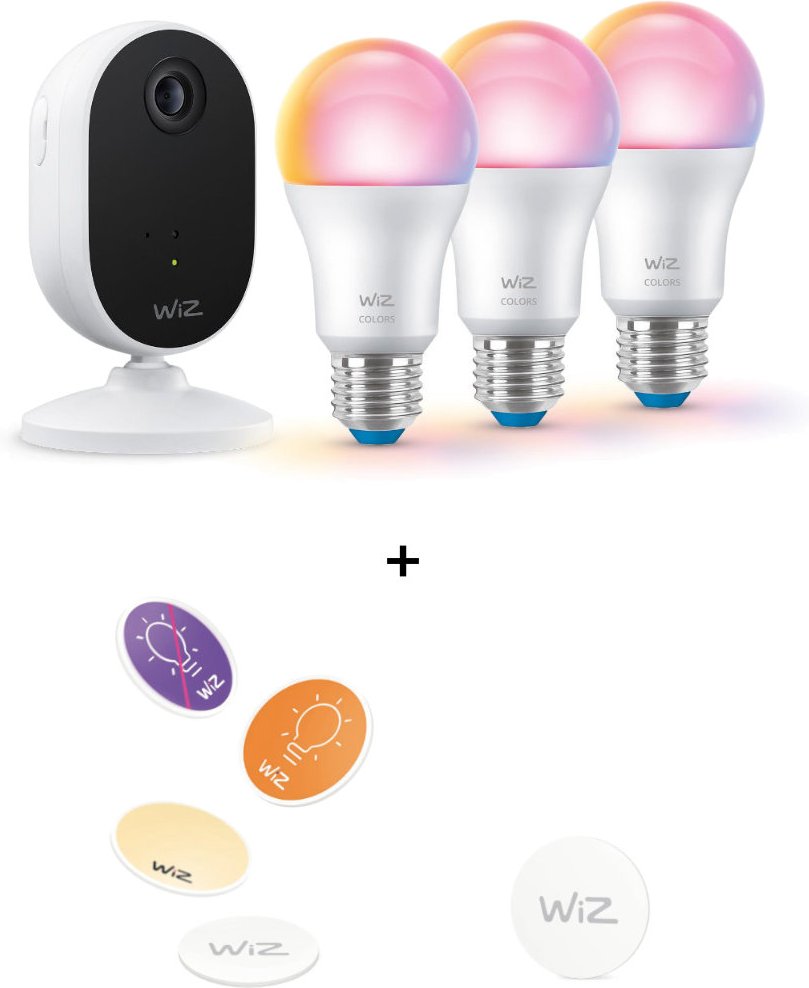 WiZ Security Camera Starter-Set WiFi + NFC-Tags 4er-Set