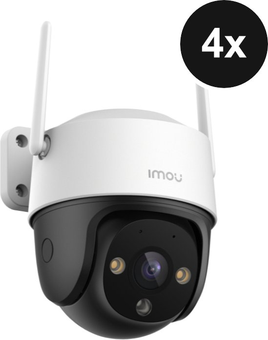 Imou Cruiser 2C 2K - WLAN-Außenkamera mit Schwenk-/Neigefunktion - 4er-Set