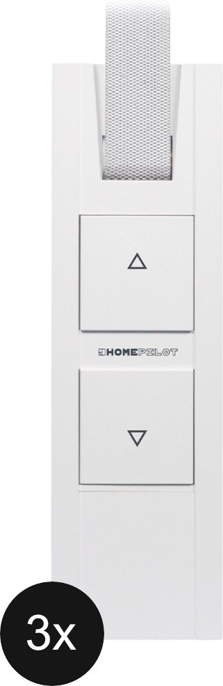 HOMEPILOT Gurtwickler RolloTron pure DECT - 3er-Set (+GRATIS Hombli Lichterkette)