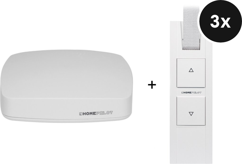Thumbnail - HOMEPILOT Gateway premium + Gurtwickler RolloTron pure smart - 3er-Set