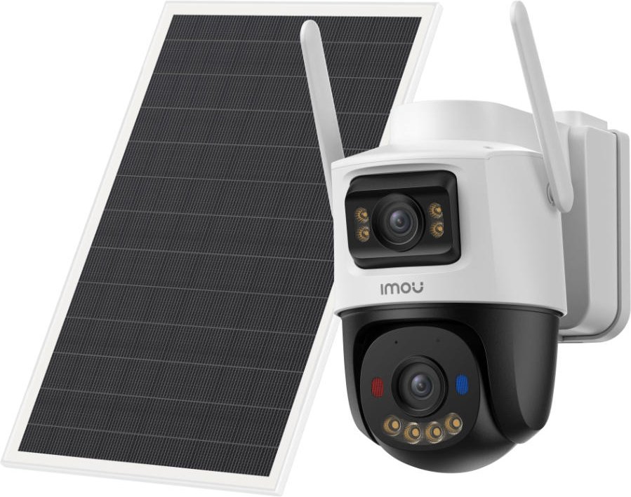 Imou AOV Dual Kit 5+5MP - 10MP Dual-Lens WLAN & 4G Außenkamera mit Solarpanel & Always-On-Video - Weiß