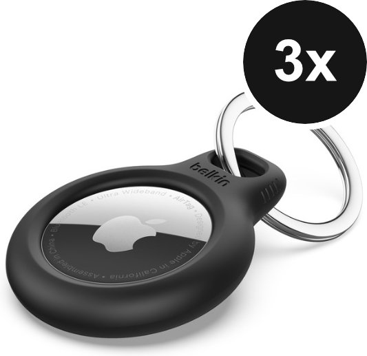 Belkin Secure Holder mit Schlüsselanhänger für Apple AirTag 3er-Set