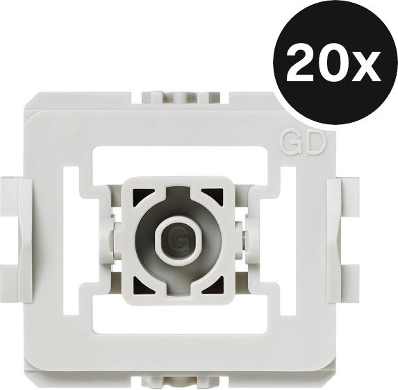 Homematic Adapter-Set Gira Standard, 20er Set - Weiß