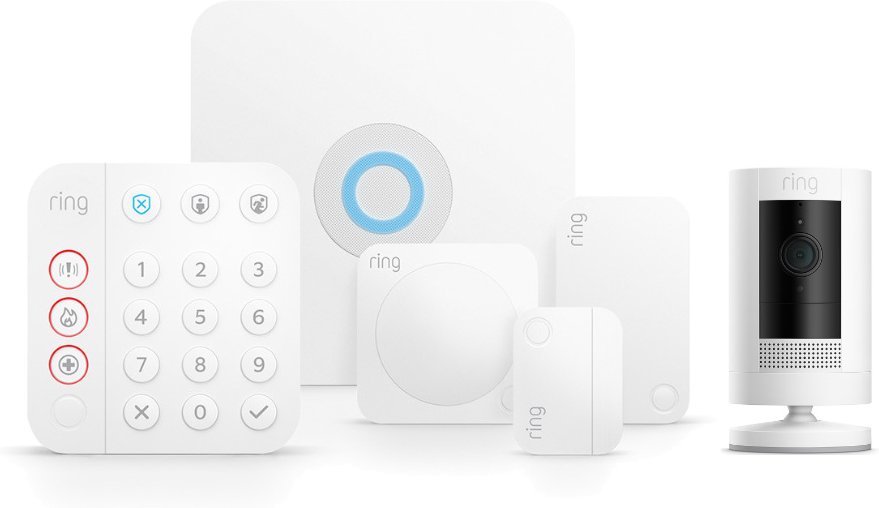 Ring Alarm 2.0 Sicherheitssystem - Komplett-Set + Stick Up Cam Battery
