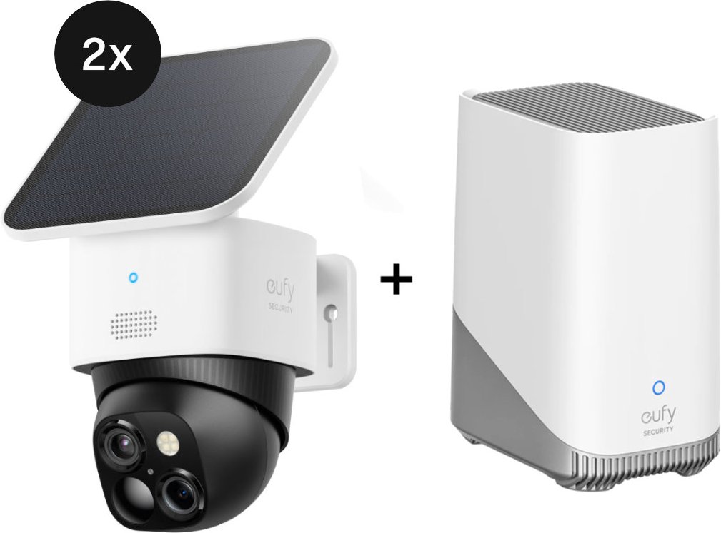 eufy SoloCam S340 - 2er-Set + Homebase 3