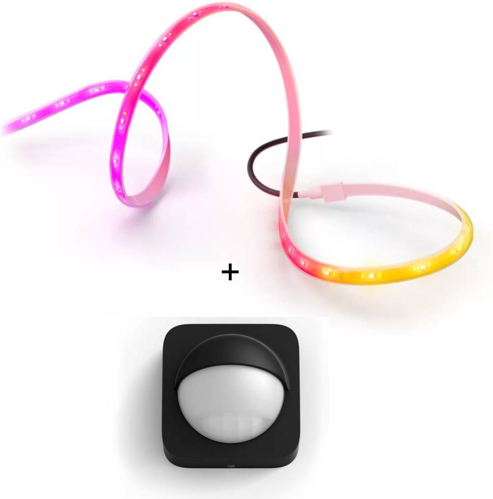 Philips Hue Set - mit Flux Gradient Outdoor Lightstrip 5m + Outdoor Sensor Außenbewegungsmelder