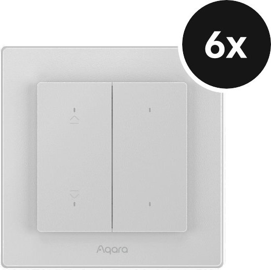 Aqara Shutter Switch H2 - Rollladenschalter - 6er-Set (+GRATIS Hombli Lichterkette)