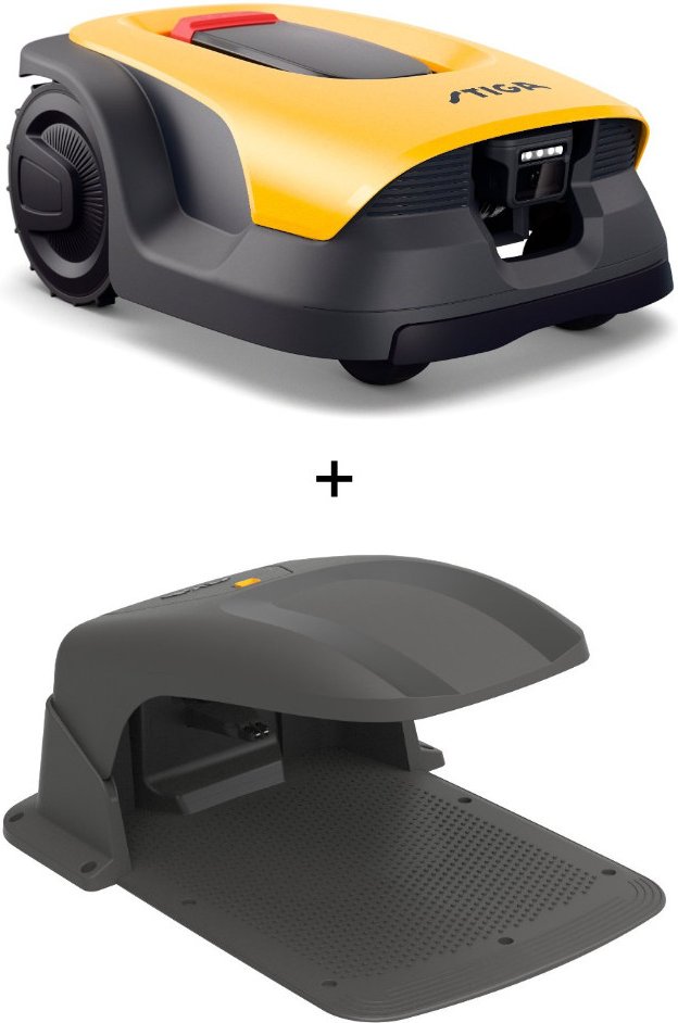 STIGA Rasenroboter A 8v - Autonomer Mähroboter mit RTK für bis zu 800 m² + Garage