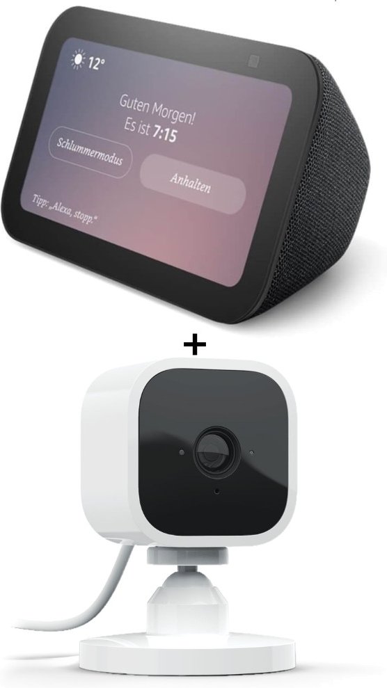 Amazon Echo Show 5 (3rd Gen.) + Blink Mini Kamera