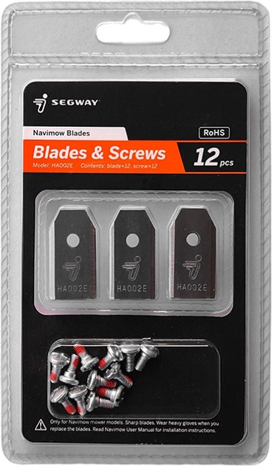 Segway Navimow Mähroboter Ersatzmesser - 12er-Set - Silber