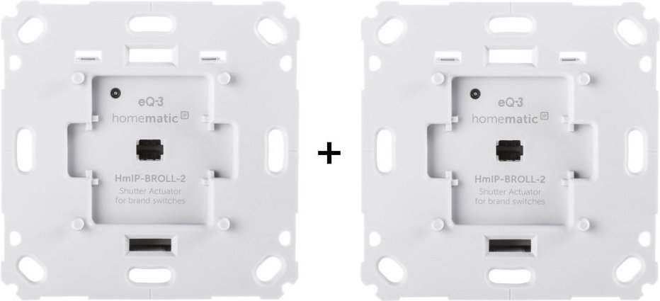 Homematic IP Rollladenaktor für Markenschalter 2er-Set - Markisensteuerung