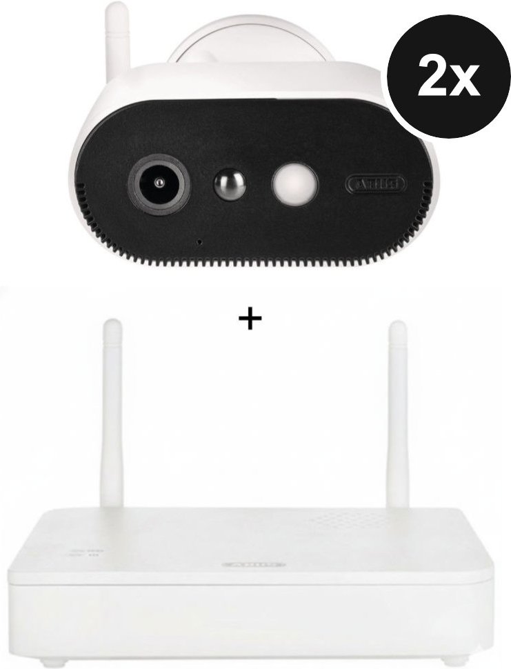 ABUS Akku Kamera Pro mit Basisstation - 2er Set