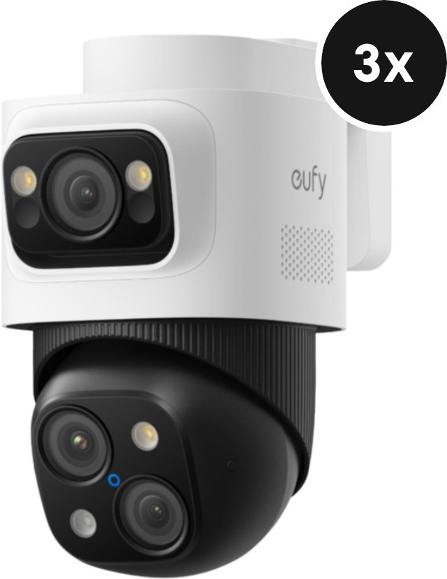 eufy PoE Bullet-PTZ-Kamera S4 - 3er-Set