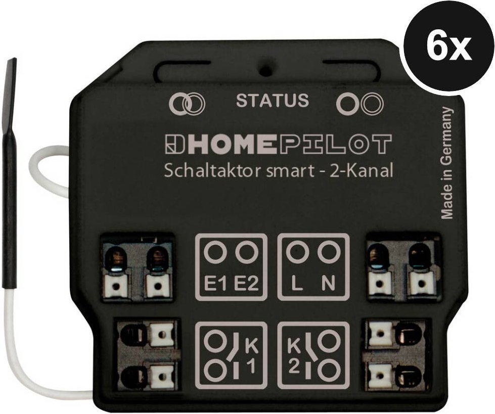 Thumbnail - HOMEPILOT Schaltaktor smart 2-Kanal - 6er-Set