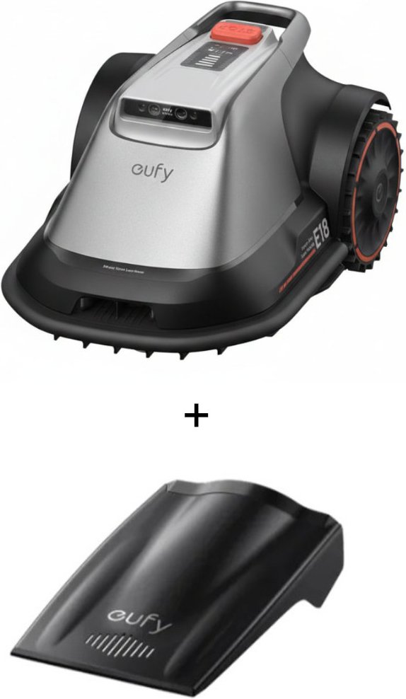 eufy Mähroboter E18 - für bis zu 1200 m² + gratis Garage - Grau