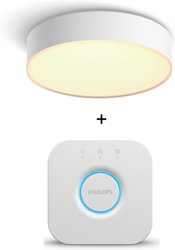 Philips Hue White Ambiance Enrave Deckenleuchte S 1220lm + Bridge