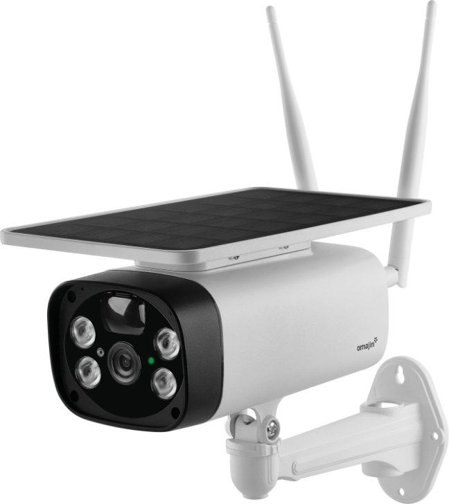 omajin Solar Camera - WLAN Solarkamera - Weiß