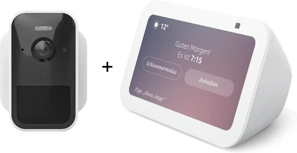 Yale Smart Outdoor Camera + Amazon Echo Show 5 - Neueste Generation