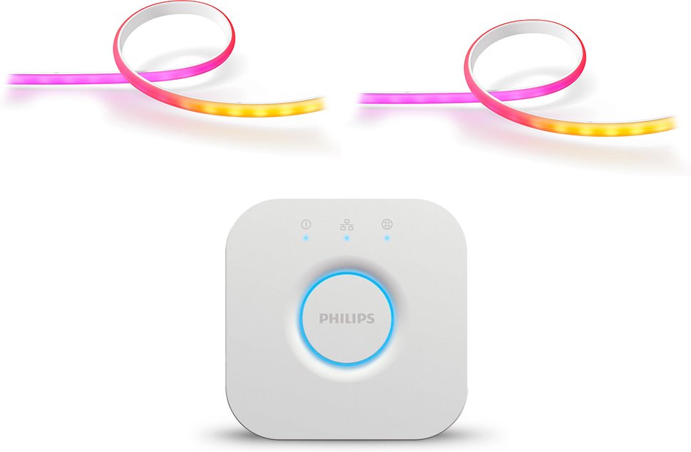 Philips Hue Gradient Ambience Lightstrip + Erweiterung + Bridge