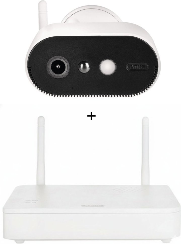 ABUS Akku Kamera Pro + Basisstation - Weiß