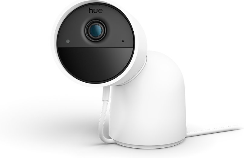 Philips Hue Secure kabelgebundene Kamera mit Standfuß - mit 2K-Auflösung - Weiß