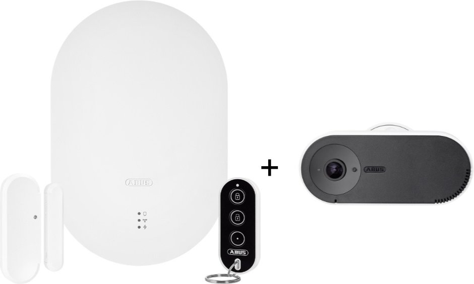 ABUS Smartvest Pro Funk-Alarmanlage - Starter-Set + WLAN Privacy Innenkamera