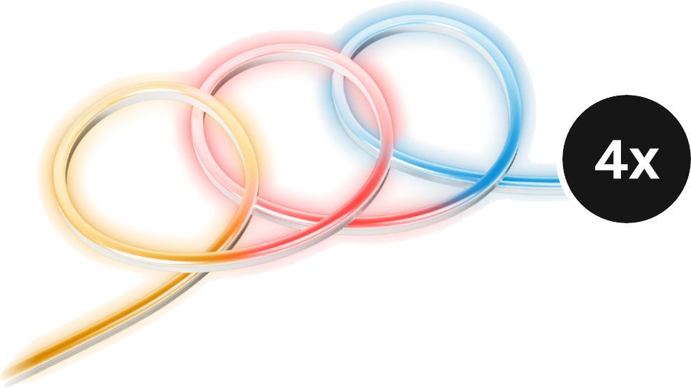 tink Basics Neon Light Strip mit Matter - 3m - 4er-Set