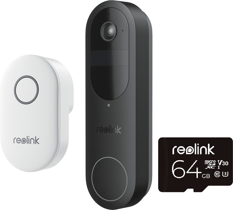Reolink D340B Battery Video Doorbell mit Chime - Schwarz