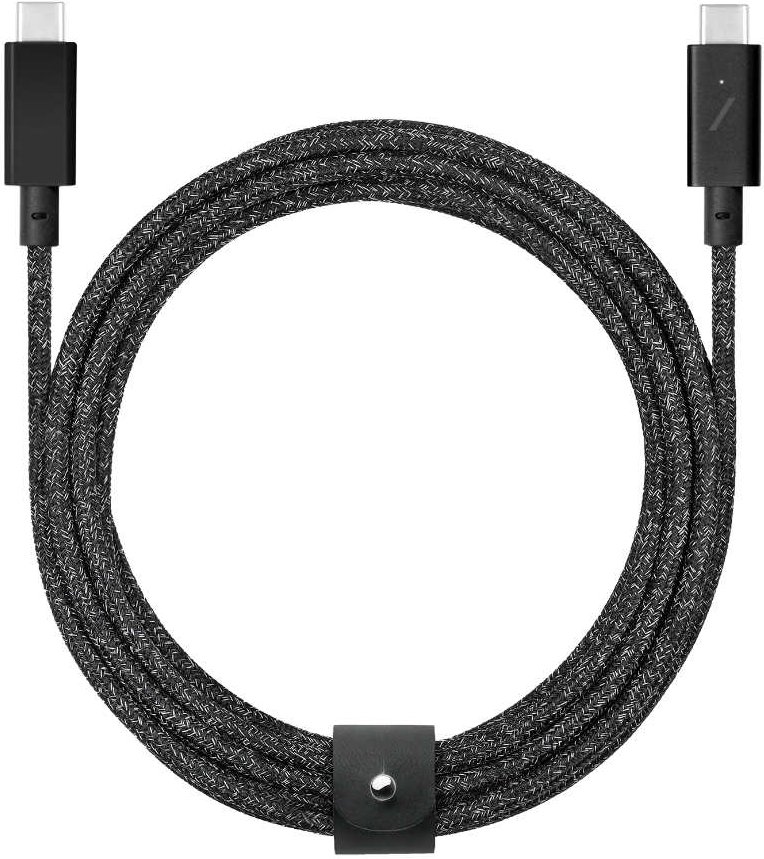 Native Union Belt Cable USB-C to USB-C Pro 2,4m - Schwarz